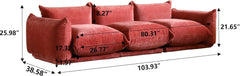 Exclusive Modern Sectional Couches | 3-Piece Chenille Orange Made To Be Strong Couch Sectionals 3-seaters