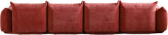 Exclusive Modern Sectional Couches | 4-Piece Chenille Orange Solid Stable Foundation Couch Sectionals 4-seaters