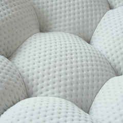 Signature Armless Boneless Couches | 1-Piece 3D-Knitted Light Grey A Soft Wavy Shape Loveseats 3-seaters