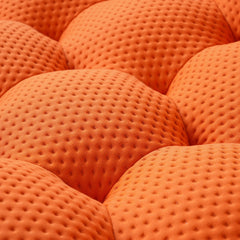 Signature Armless Boneless Couches | 1-Piece 3D-Knitted Orange Lots Of Room To Relax Loveseats 3-seaters