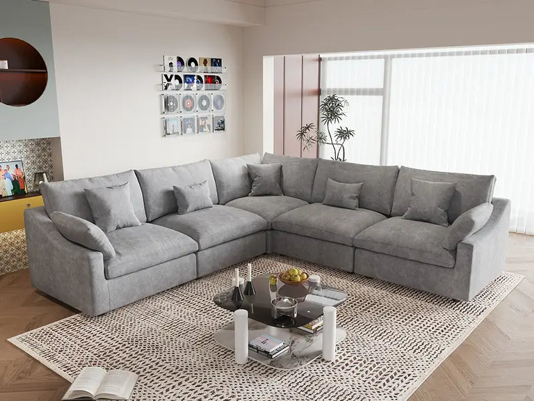 Premium Slope Cloud Sectional Couches